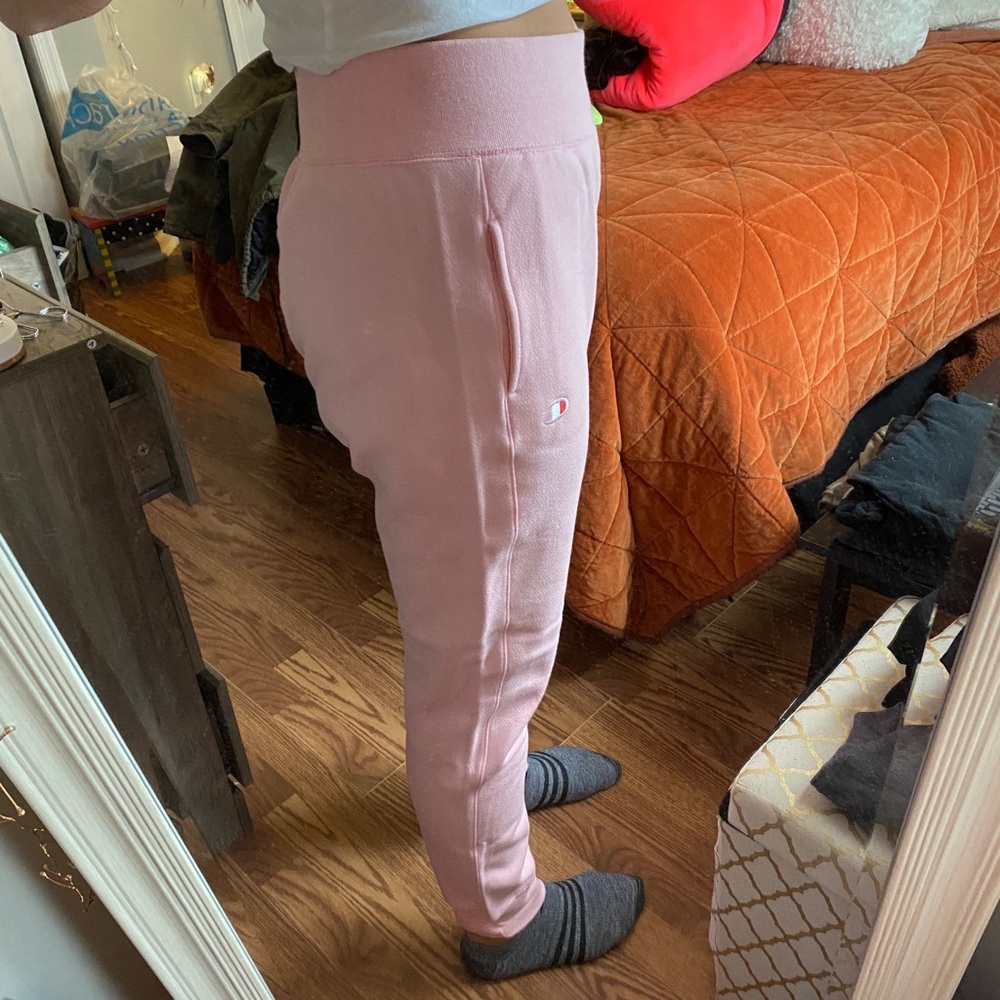 Pink Champion reverse weave joggers - Picture 2 of 6